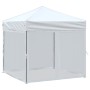 Carpa para fiestas plegable con paredes laterales blanca 2x2 m de , Carpas y cenadores - Ref: Foro24-93510, Precio: 105,72 €,...