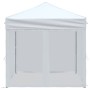 Carpa para fiestas plegable con paredes laterales blanca 2x2 m de , Carpas y cenadores - Ref: Foro24-93510, Precio: 105,72 €,...