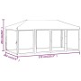 Carpa para fiestas plegable con paredes laterales blanca 3x6 m de , Carpas y cenadores - Ref: Foro24-93552, Precio: 182,25 €,...