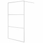 Shower screen made of clear silver tempered glass 115x195 cm by , Shower walls and screens - Ref: Foro24-152118, Price: 164,5...