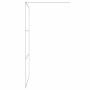 Shower screen made of clear silver tempered glass 115x195 cm by , Shower walls and screens - Ref: Foro24-152118, Price: 164,5...