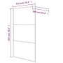 Shower screen made of clear silver tempered glass 115x195 cm by , Shower walls and screens - Ref: Foro24-152118, Price: 164,5...