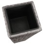 Set of 3 pieces of synthetic gray rattan flowerbeds by , Pots and planters - Ref: Foro24-45424, Price: 79,93 €, Discount: %