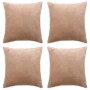 Fundas de cojín de tela 80x80 cm beige 4 unidades de , Cojines - Ref: Foro24-132947, Precio: 33,42 €, Descuento: %