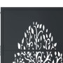 Garden gate in anthracite grey steel with tree design, 105x105 cm. by , garden gates - Ref: Foro24-153155, Price: 209,86 €, D...