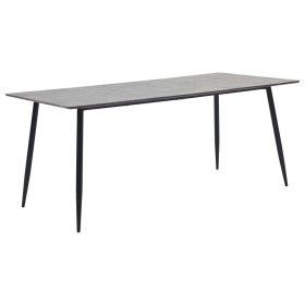 Gray MDF dining table 200x100x75 cm by , Kitchen and dining tables - Ref: Foro24-281574, Price: 214,22 €, Discount: %