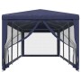 Party tent with 8 blue HDPE mesh walls 3x9 m by , Tents and gazebos - Ref: Foro24-319242, Price: 135,65 €, Discount: %