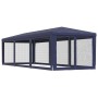 Party tent with 8 blue HDPE mesh walls 3x9 m by , Tents and gazebos - Ref: Foro24-319242, Price: 135,65 €, Discount: %