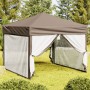 Carpa para fiestas plegable con paredes gris taupé 3x3 m de , Carpas y cenadores - Ref: Foro24-93533, Precio: 120,99 €, Descu...