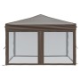 Folding party tent with taupe gray walls 3x3 m by , Tents and gazebos - Ref: Foro24-93533, Price: 120,99 €, Discount: %