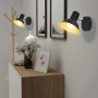 Wall lamps for 2 E27 black gold bulbs 2 units by , Wall sconces - Ref: Foro24-244408, Price: 26,97 €, Discount: %