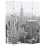 Biombo divisor plegable 160x170 cm Nueva York blanco y negro de , Divisores de ambientes - Ref: Foro24-245858, Precio: 90,27 ...