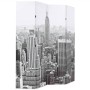 Folding room divider 160x170 cm New York in black and white by , Room dividers - Ref: Foro24-245858, Price: 90,36 €, Discount: %