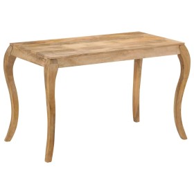 Mesa de comedor de madera maciza de mango 118x60x76 cm de , Mesas de cocina y de comedor - Ref: Foro24-247113, Precio: 241,99...