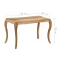 Mesa de comedor de madera maciza de mango 118x60x76 cm de , Mesas de cocina y de comedor - Ref: Foro24-247113, Precio: 241,73...