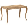 Mesa de comedor de madera maciza de mango 118x60x76 cm de , Mesas de cocina y de comedor - Ref: Foro24-247113, Precio: 241,73...