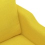 Juego de sofás con cojines 3 piezas tela amarillo claro de , Sofás - Ref: Foro24-3201791, Precio: 679,72 €, Descuento: %