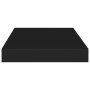 Black MDF floating wall shelf 40x23x3.8 cm by vidaXL, Shelves and shelves - Ref: Foro24-323826, Price: 16,92 €, Discount: %