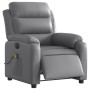 Sillón de masaje reclinable eléctrico cuero sintético gris de , Sillones - Ref: Foro24-3205038, Precio: 285,46 €, Descuento: %