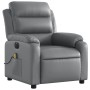 Sillón de masaje reclinable eléctrico cuero sintético gris de , Sillones - Ref: Foro24-3205038, Precio: 285,46 €, Descuento: %