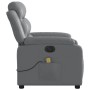 Sillón de masaje reclinable eléctrico cuero sintético gris de , Sillones - Ref: Foro24-3205038, Precio: 285,46 €, Descuento: %