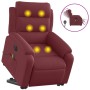 Electric reclining lift massage chair in burgundy fabric by , Armchairs - Ref: Foro24-3205019, Price: 334,34 €, Discount: %