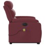 Electric reclining lift massage chair in burgundy fabric by , Armchairs - Ref: Foro24-3205019, Price: 334,34 €, Discount: %