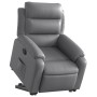 Sillón reclinable elevable eléctrico de cuero sintético gris de , Sillones - Ref: Foro24-3205059, Precio: 317,29 €, Descuento: %