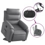 Sillón reclinable elevable eléctrico de cuero sintético gris de , Sillones - Ref: Foro24-3205059, Precio: 317,29 €, Descuento: %