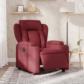 Sillón reclinable eléctrico tela rojo tinto de , Sillones - Ref: Foro24-3204461, Precio: 269,93 €, Descuento: %