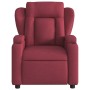 Sillón reclinable eléctrico tela rojo tinto de , Sillones - Ref: Foro24-3204461, Precio: 269,93 €, Descuento: %