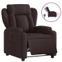 Sillón reclinable eléctrico tela marrón oscuro de , Sillones - Ref: Foro24-3204463, Precio: 270,21 €, Descuento: %