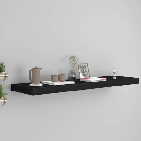 Estante flotante de pared MDF negro 90x23,5x3,8 cm de vidaXL, Estantes y estanterías - Ref: Foro24-323838, Precio: 27,99 €, D...