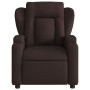 Sillón reclinable eléctrico tela marrón oscuro de , Sillones - Ref: Foro24-3204463, Precio: 270,21 €, Descuento: %