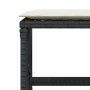 Garden stools with cushions 4 pcs black PE rattan 41x41x36cm by , Outdoor ottomans - Ref: Foro24-365055, Price: 93,82 €, Disc...