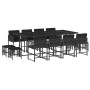 Garden dining set with 13-piece black synthetic rattan cushions. by , Garden sets - Ref: Foro24-3211519, Price: 690,99 €, Dis...