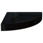 Glossy black MDF corner floating shelf 25x25x3.8 cm by vidaXL, Shelves and shelves - Ref: Foro24-323889, Price: 16,83 €, Disc...