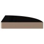 Glossy black MDF corner floating shelf 25x25x3.8 cm by vidaXL, Shelves and shelves - Ref: Foro24-323889, Price: 16,83 €, Disc...