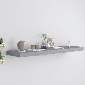 Gray MDF floating wall shelf 90x23.5x3.8 cm by vidaXL, Shelves and shelves - Ref: Foro24-323859, Price: 24,79 €, Discount: %