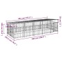 Outdoor dog kennel with steel roof 9.38 m² by , Dog kennels and fences - Ref: Foro24-3124610, Price: 841,65 €, Discount: %