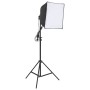 Kit de estudio fotográfico con luces, fondo y reflector de , Flashes e iluminaciones de estudio - Ref: Foro24-3143973, Precio...