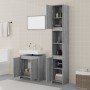 3-piece bathroom furniture set made of gray Sonoma plywood by , Bathroom furniture - Ref: Foro24-3152720, Price: 154,30 €, Di...