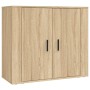 Tall plywood oak-colored sideboard by , Sideboards - Ref: Foro24-3185362, Price: 137,69 €, Discount: %