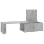 Mesa de centro madera contrachapada gris hormigón 150x50x35 cm de , Mesas de centro - Ref: Foro24-801341, Precio: 92,31 €, De...