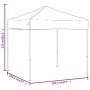 Folding party tent in gray taupe, 2x2 m. by , Tents and gazebos - Ref: Foro24-93498, Price: 91,73 €, Discount: %