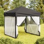 Folding party tent with anthracite gray walls 2x2 m by , Tents and gazebos - Ref: Foro24-93509, Price: 105,48 €, Discount: %