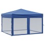 Carpa para fiestas plegable con paredes laterales azul 3x3 m de , Carpas y cenadores - Ref: Foro24-93528, Precio: 117,90 €, D...