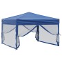 Carpa para fiestas plegable con paredes laterales azul 3x3 m de , Carpas y cenadores - Ref: Foro24-93528, Precio: 117,90 €, D...