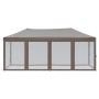 Carpa para fiestas plegable con paredes gris taupé 3x6 m de , Carpas y cenadores - Ref: Foro24-93554, Precio: 180,48 €, Descu...