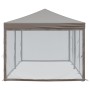 Carpa para fiestas plegable con paredes gris taupé 3x6 m de , Carpas y cenadores - Ref: Foro24-93554, Precio: 180,48 €, Descu...